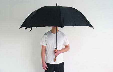 全世界最有禮貌的"收縮"雨傘